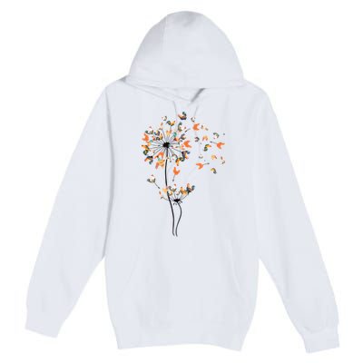 Dandelion Chicken Flower Shirts Floral Chicken Tree Lover Premium Pullover Hoodie