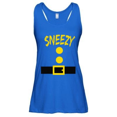 Dwarf Costume Funny Halloween Gift Idea Sneezy Ladies Essential Flowy Tank