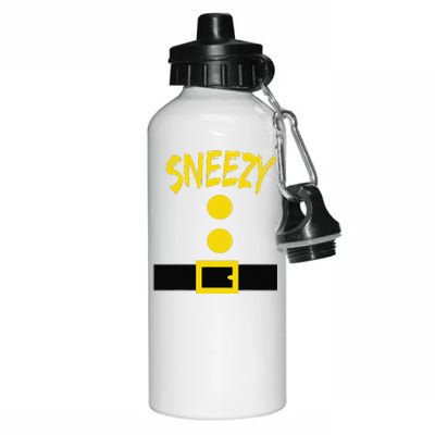 Dwarf Costume Funny Halloween Gift Idea Sneezy Aluminum Water Bottle