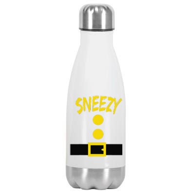 Dwarf Costume Funny Halloween Gift Idea Sneezy Stainless Steel Insulated Water Bottle