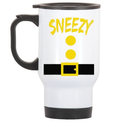 Dwarf Costume Funny Halloween Gift Idea Sneezy Stainless Steel Travel Mug