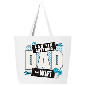 Dad Can Fix Anything But Wifi Fathers Day Funny Dad 25L Jumbo Tote