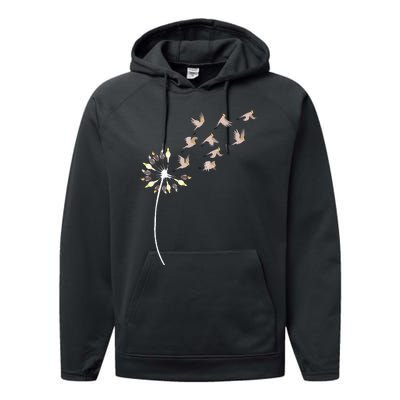 Dandelion Cockatiels For Cockatiel Lover Cockatiel Performance Fleece Hoodie