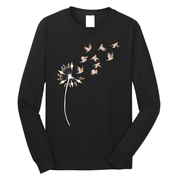 Dandelion Cockatiels For Cockatiel Lover Cockatiel Long Sleeve Shirt