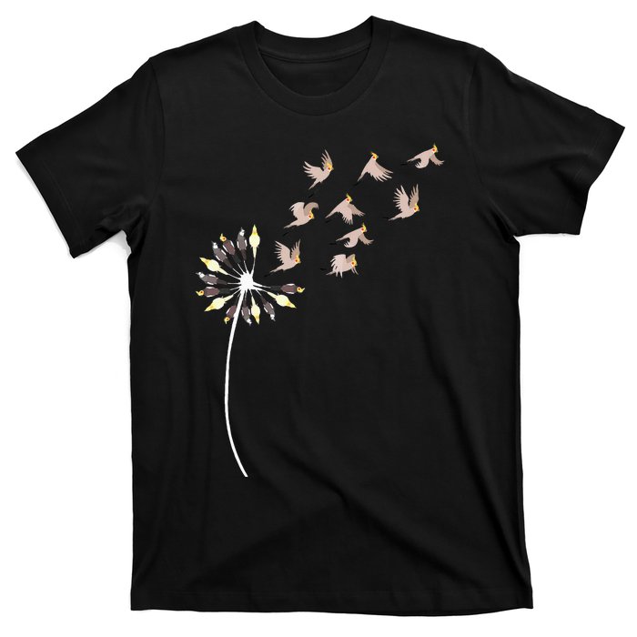 Dandelion Cockatiels For Cockatiel Lover Cockatiel T-Shirt