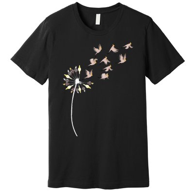 Dandelion Cockatiels For Cockatiel Lover Cockatiel Premium T-Shirt