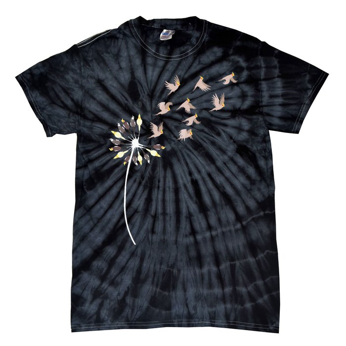 Dandelion Cockatiels For Cockatiel Lover Cockatiel Tie-Dye T-Shirt