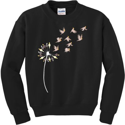 Dandelion Cockatiels For Cockatiel Lover Cockatiel Kids Sweatshirt