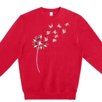 Dandelion Cockatiels For Cockatiel Lover Cockatiel Premium Crewneck Sweatshirt