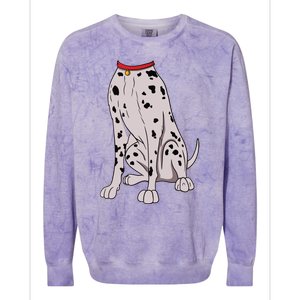 Dalmatian Costume For Halloween Dog Animal Cosplay Colorblast Crewneck Sweatshirt