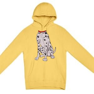 Dalmatian Costume For Halloween Dog Animal Cosplay Premium Pullover Hoodie