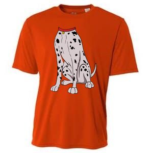 Dalmatian Costume For Halloween Dog Animal Cosplay Cooling Performance Crew T-Shirt