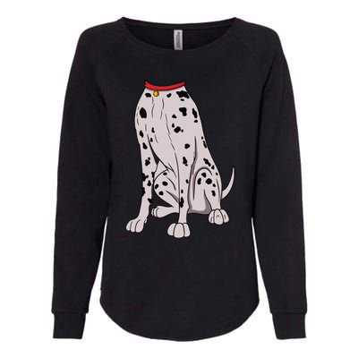 Dalmatian Costume For Halloween Dog Animal Cosplay Womens California Wash Sweatshirt