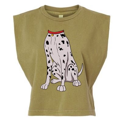 Dalmatian Costume For Halloween Dog Animal Cosplay Garment-Dyed Women's Muscle Tee