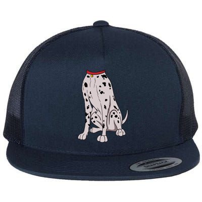 Dalmatian Costume For Halloween Dog Animal Cosplay Flat Bill Trucker Hat