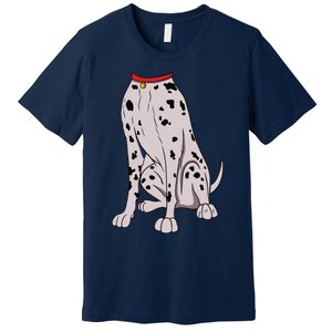 Dalmatian Costume For Halloween Dog Animal Cosplay Premium T-Shirt