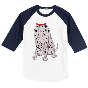 Dalmatian Costume For Halloween Dog Animal Cosplay Baseball Sleeve Shirt