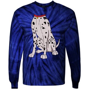 Dalmatian Costume For Halloween Dog Animal Cosplay Tie-Dye Long Sleeve Shirt