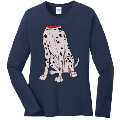 Dalmatian Costume For Halloween Dog Animal Cosplay Ladies Long Sleeve Shirt