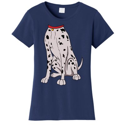 Dalmatian Costume For Halloween Dog Animal Cosplay Women's T-Shirt