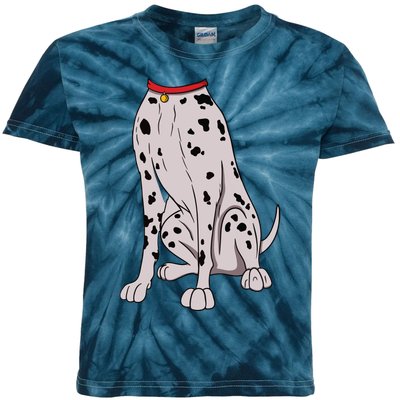 Dalmatian Costume For Halloween Dog Animal Cosplay Kids Tie-Dye T-Shirt