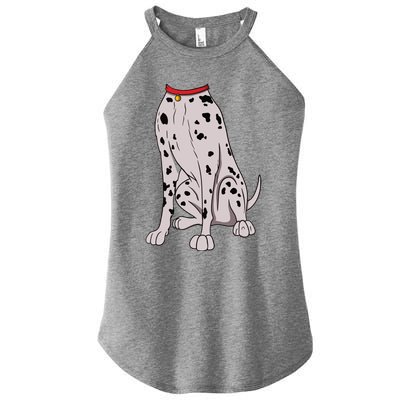 Dalmatian Costume For Halloween Dog Animal Cosplay Women’s Perfect Tri Rocker Tank