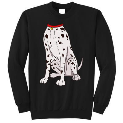 Dalmatian Costume For Halloween Dog Animal Cosplay Tall Sweatshirt