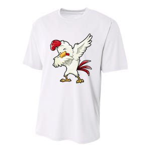 Dabbing Chicken Farmer Farm Dab Funny Farming Youth Performance Sprint T-Shirt