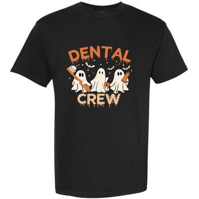 Dental Crew Funny Boo Teeth Dentist Hygiene Retro Halloween Great Gift Garment-Dyed Heavyweight T-Shirt