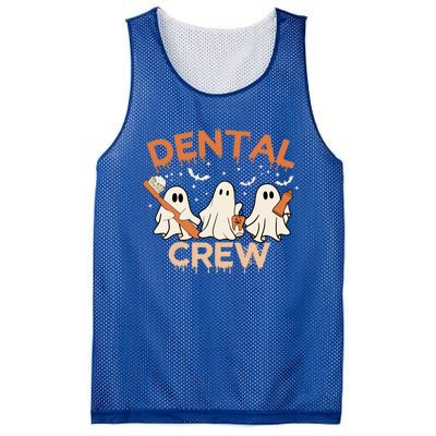 Dental Crew Funny Boo Teeth Dentist Hygiene Retro Halloween Great Gift Mesh Reversible Basketball Jersey Tank