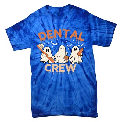 Dental Crew Funny Boo Teeth Dentist Hygiene Retro Halloween Great Gift Tie-Dye T-Shirt