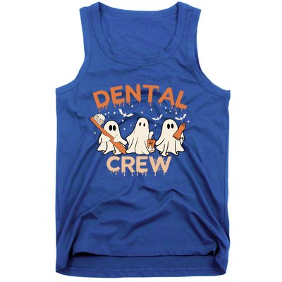 Dental Crew Funny Boo Teeth Dentist Hygiene Retro Halloween Great Gift Tank Top