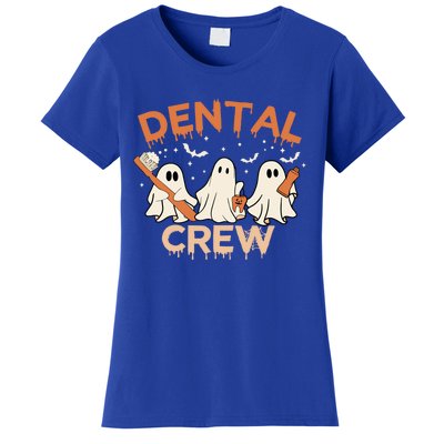 Dental Crew Funny Boo Teeth Dentist Hygiene Retro Halloween Great Gift Women's T-Shirt