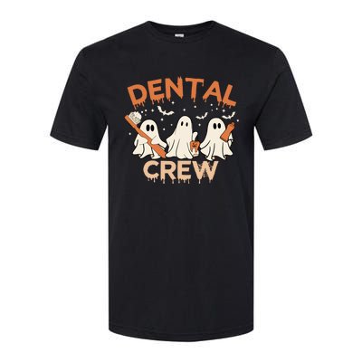 Dental Crew Funny Boo Teeth Dentist Hygiene Retro Halloween Great Gift Softstyle CVC T-Shirt