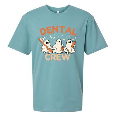 Dental Crew Funny Boo Teeth Dentist Hygiene Retro Halloween Great Gift Sueded Cloud Jersey T-Shirt