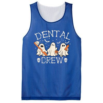 Dental Crew Funny Boo Teeth Dentist Hygiene Retro Halloween Great Gift Mesh Reversible Basketball Jersey Tank