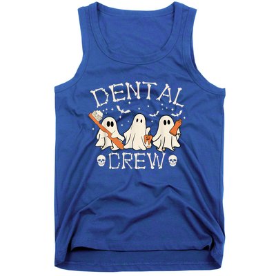 Dental Crew Funny Boo Teeth Dentist Hygiene Retro Halloween Great Gift Tank Top