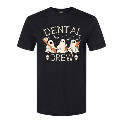 Dental Crew Funny Boo Teeth Dentist Hygiene Retro Halloween Great Gift Softstyle CVC T-Shirt