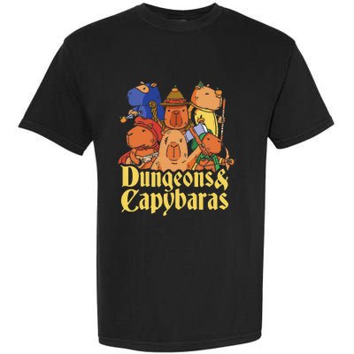 Dungeons & Capybaras Funny Capybara Lover Garment-Dyed Heavyweight T-Shirt