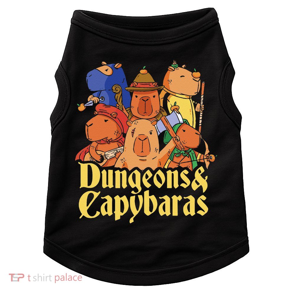 Dungeons & Capybaras Funny Capybara Lover Doggie Tank