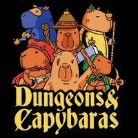 Dungeons & Capybaras Funny Capybara Lover 7-Panel Snapback Hat