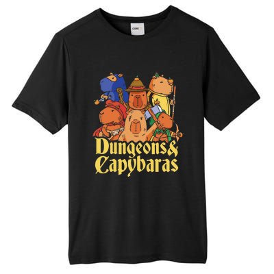 Dungeons & Capybaras Funny Capybara Lover Tall Fusion ChromaSoft Performance T-Shirt