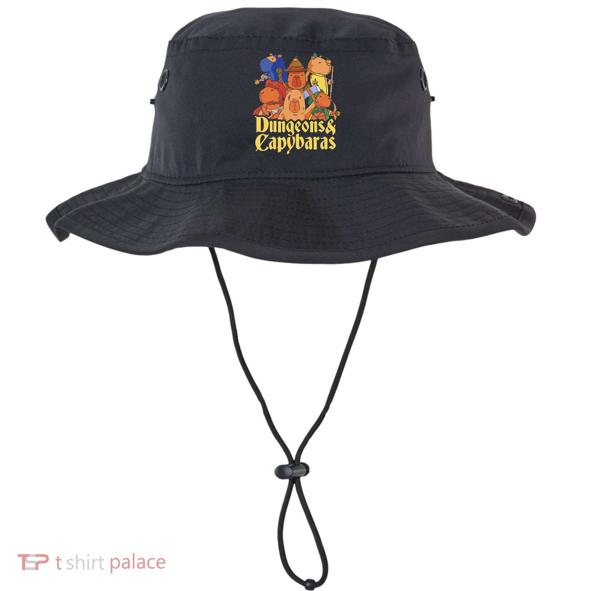 Dungeons & Capybaras Funny Capybara Lover Bucket Hat