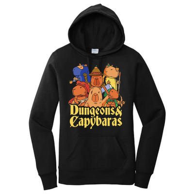 Dungeons & Capybaras Funny Capybara Lover Women's Pullover Hoodie