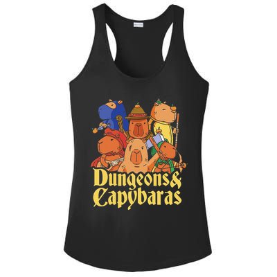 Dungeons & Capybaras Funny Capybara Lover Ladies PosiCharge Competitor Racerback Tank