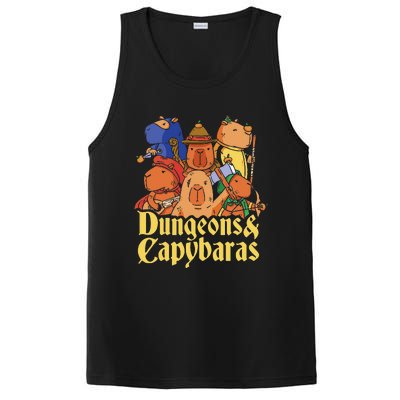 Dungeons & Capybaras Funny Capybara Lover PosiCharge Competitor Tank