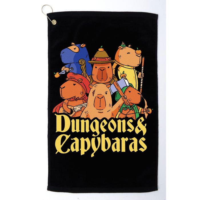 Dungeons & Capybaras Funny Capybara Lover Golf Towel
