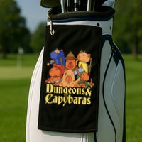 Dungeons & Capybaras Funny Capybara Lover Golf Towel