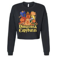 Dungeons & Capybaras Funny Capybara Lover Cropped Pullover Crew