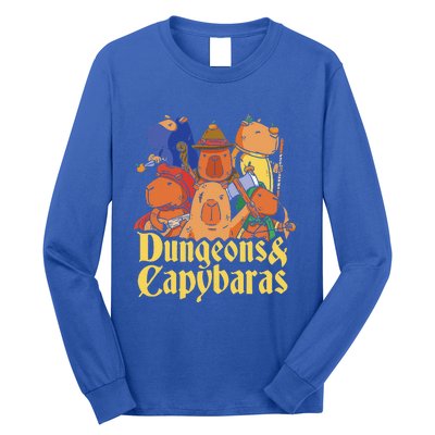 Dungeons & Capybaras Funny Capybara Lover Long Sleeve Shirt